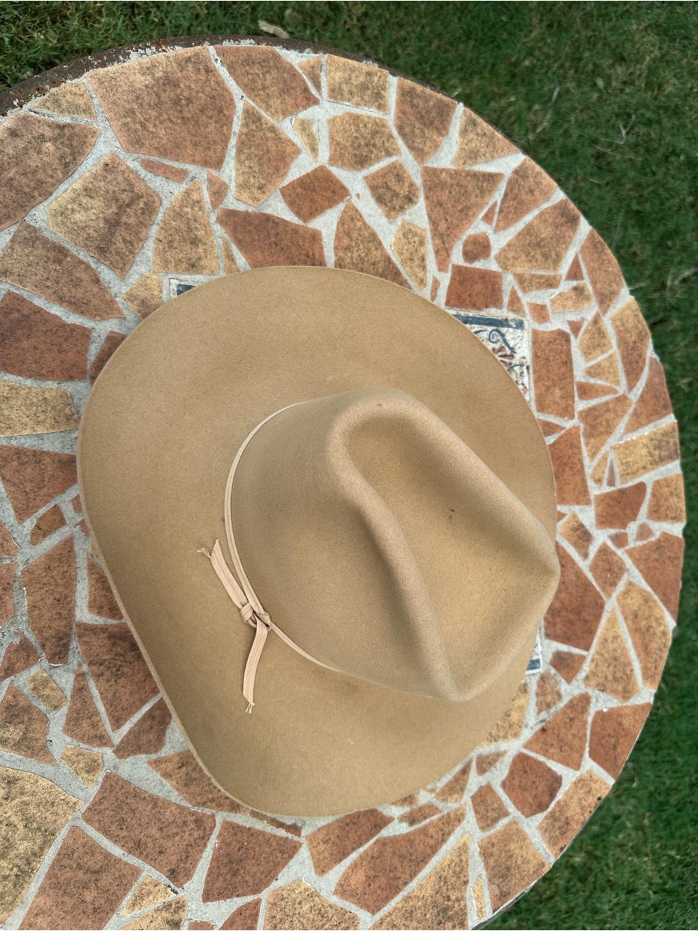 Vintage Resistol 3X Beaver Cowboy Hat - Size 7, Tan/Self-Conforming